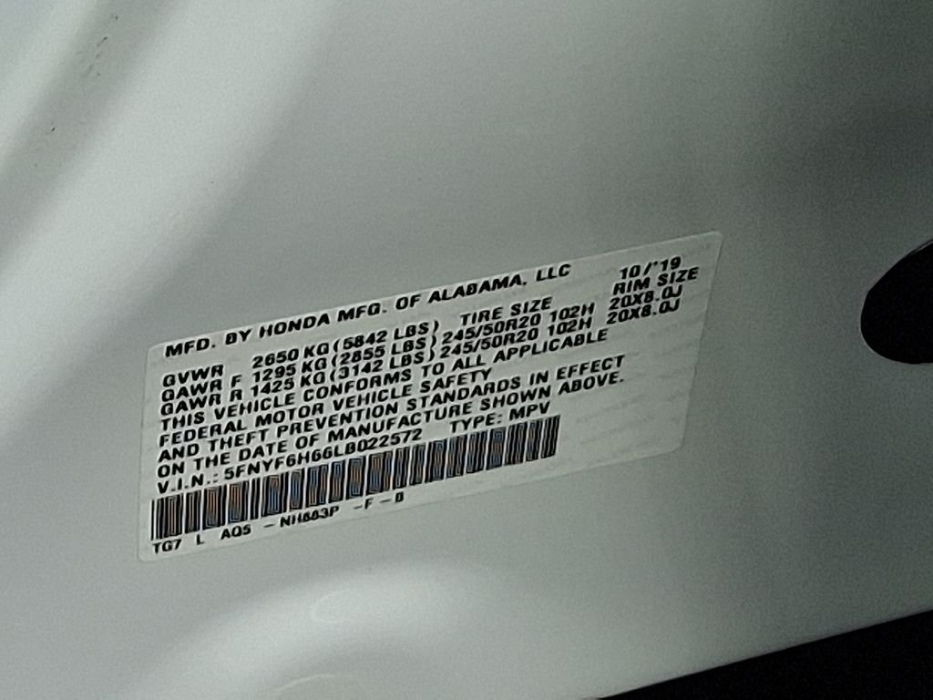 2020 Honda Pilot Touring - Photo 31