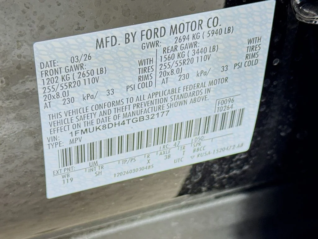 New 2026 Agate Black Metallic Ford Active image 33