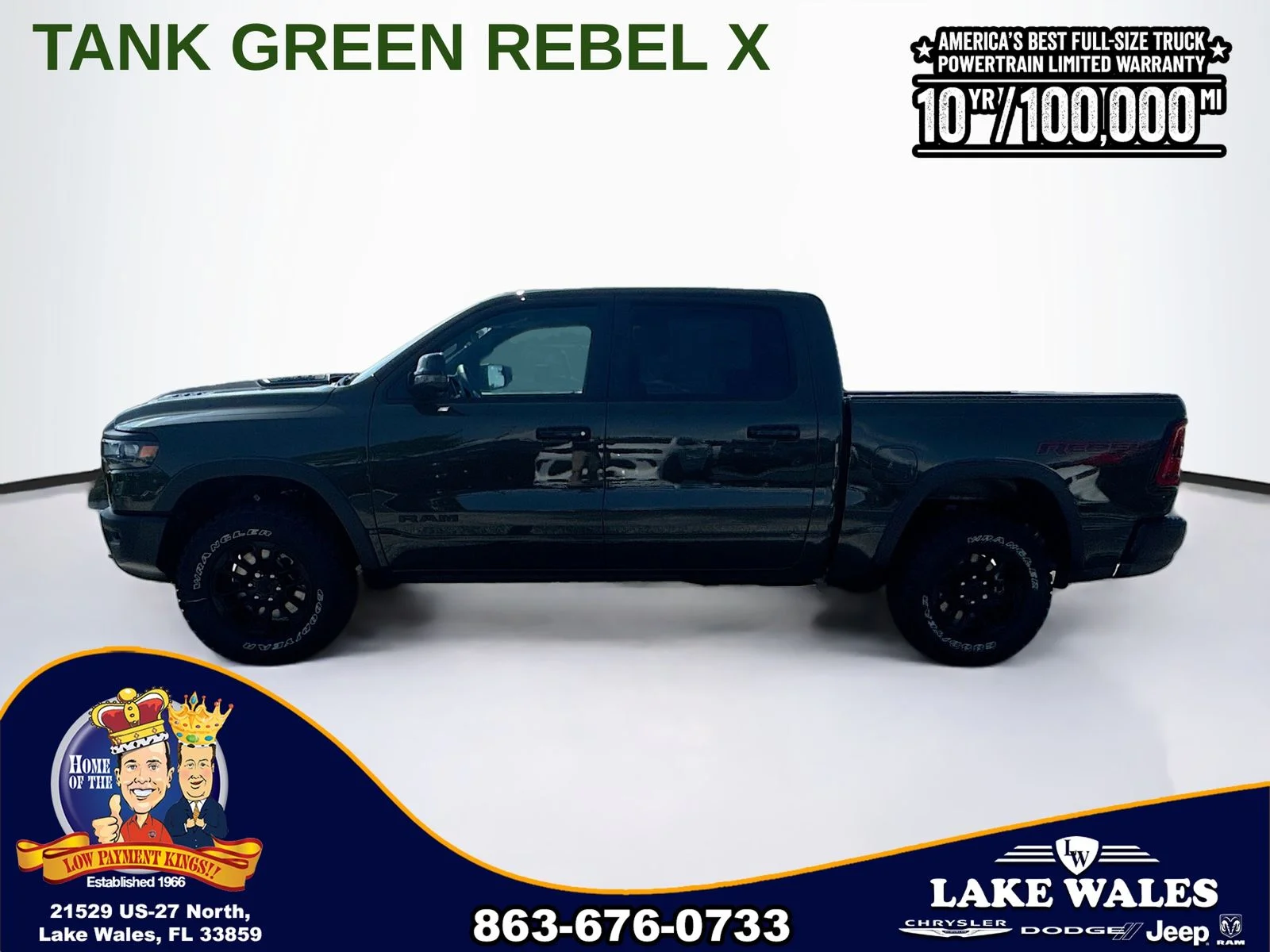 New 2026 Tank Exterior Paint RAM REBEL image 3