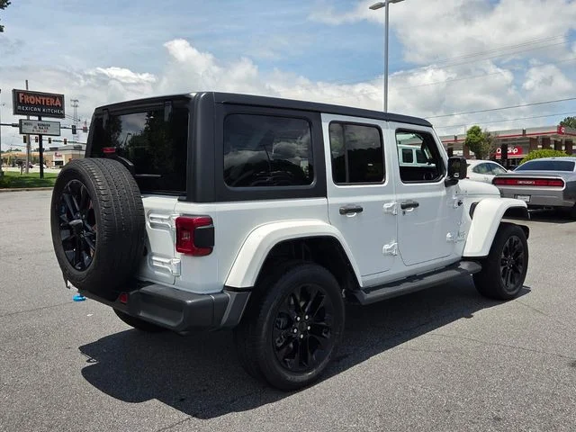 Used 2022 White Jeep Unlimited Sahara 4xe image 9