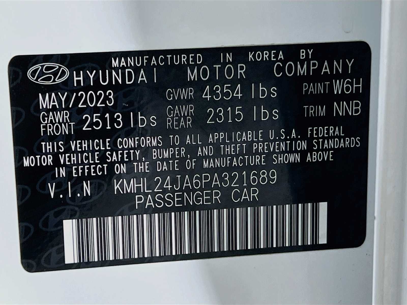 Used 2023 Serenity White Hyundai SE image 30