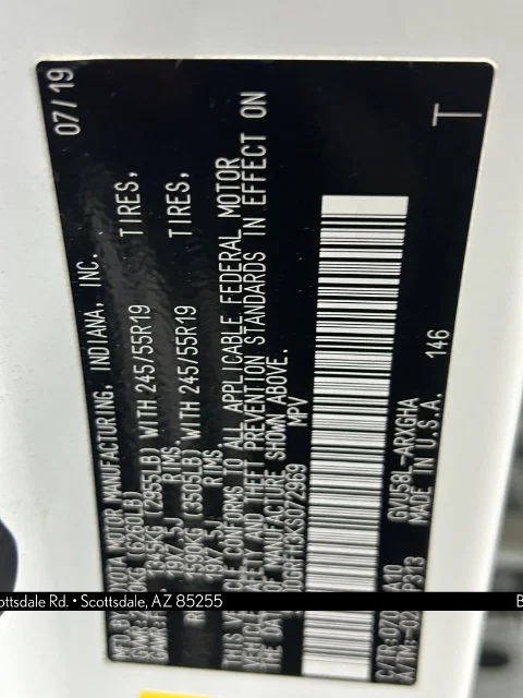 Used 2019 White Toyota Limited image 31