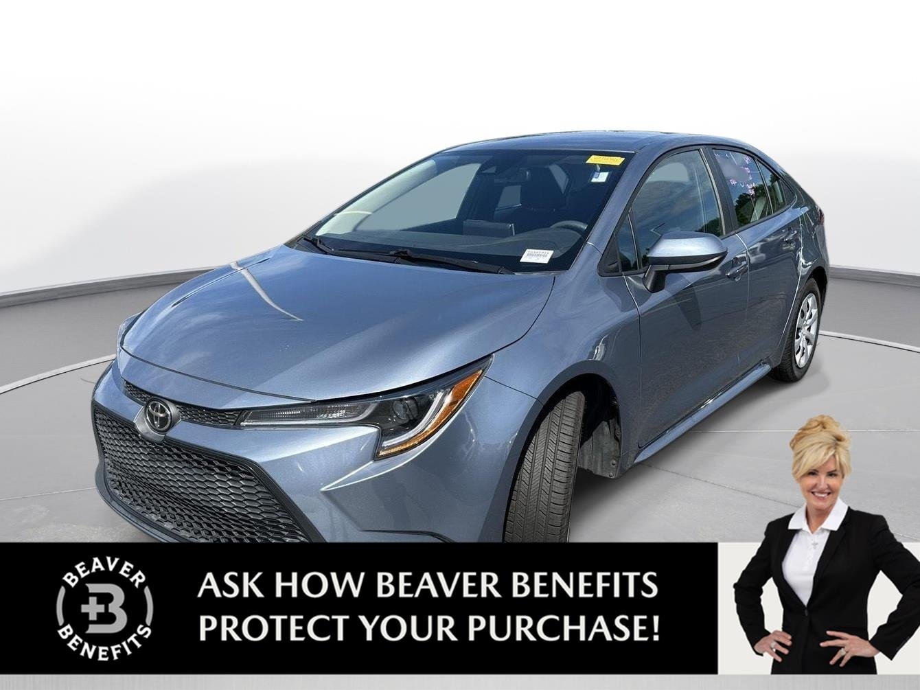 Used 2020 Celestite Gray Metallic Toyota LE image 1