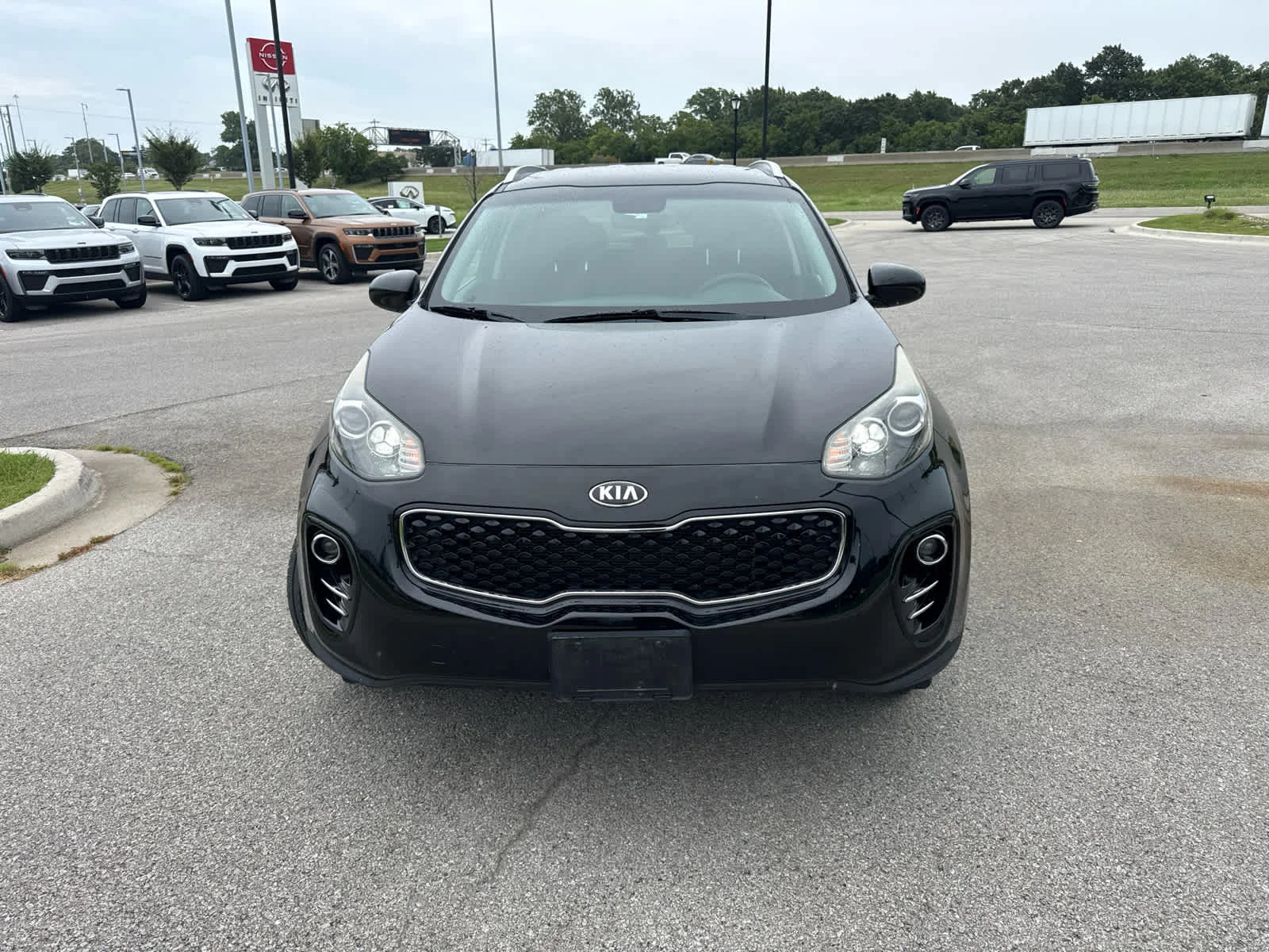 Used 2018 Black Cherry Kia LX image 2