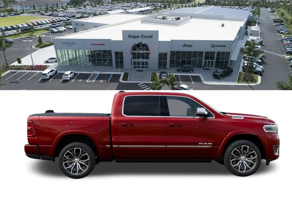 New 2026 Molten Red Pearl-Coat Exterior Paint RAM Tungsten image 23