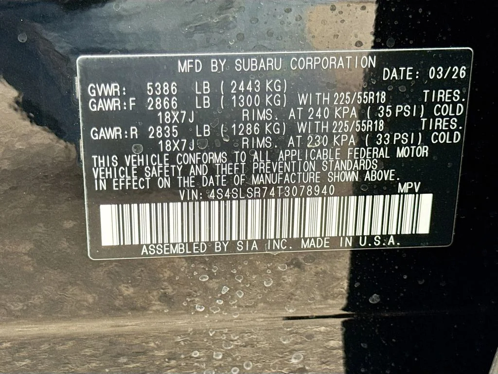 New 2026 Black Subaru Limited Hybrid image 42