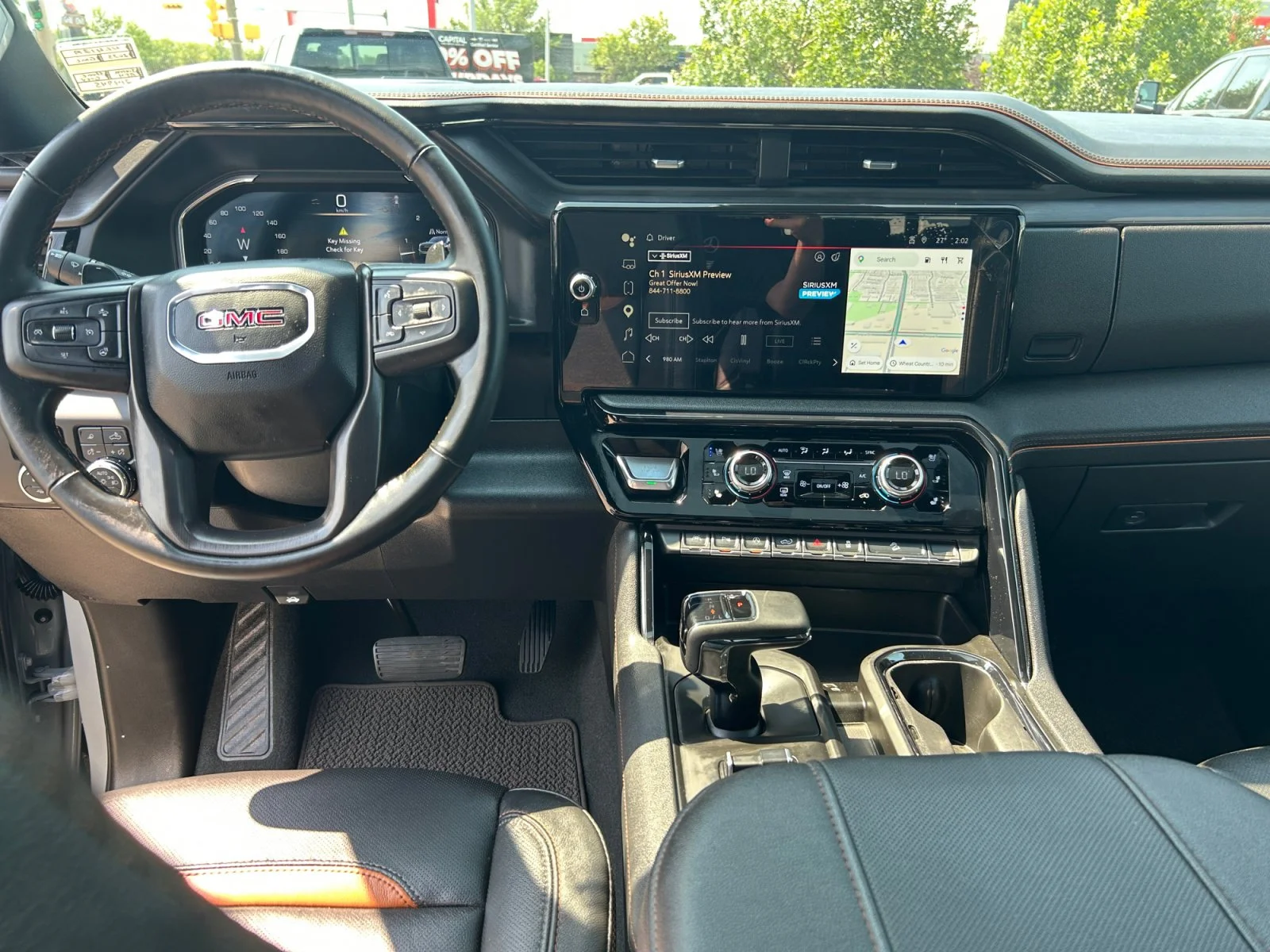 Used 2025 Gray GMC AT4 Crew Cab 6.2L Leather Sunroof Navigation 4x4 image 21