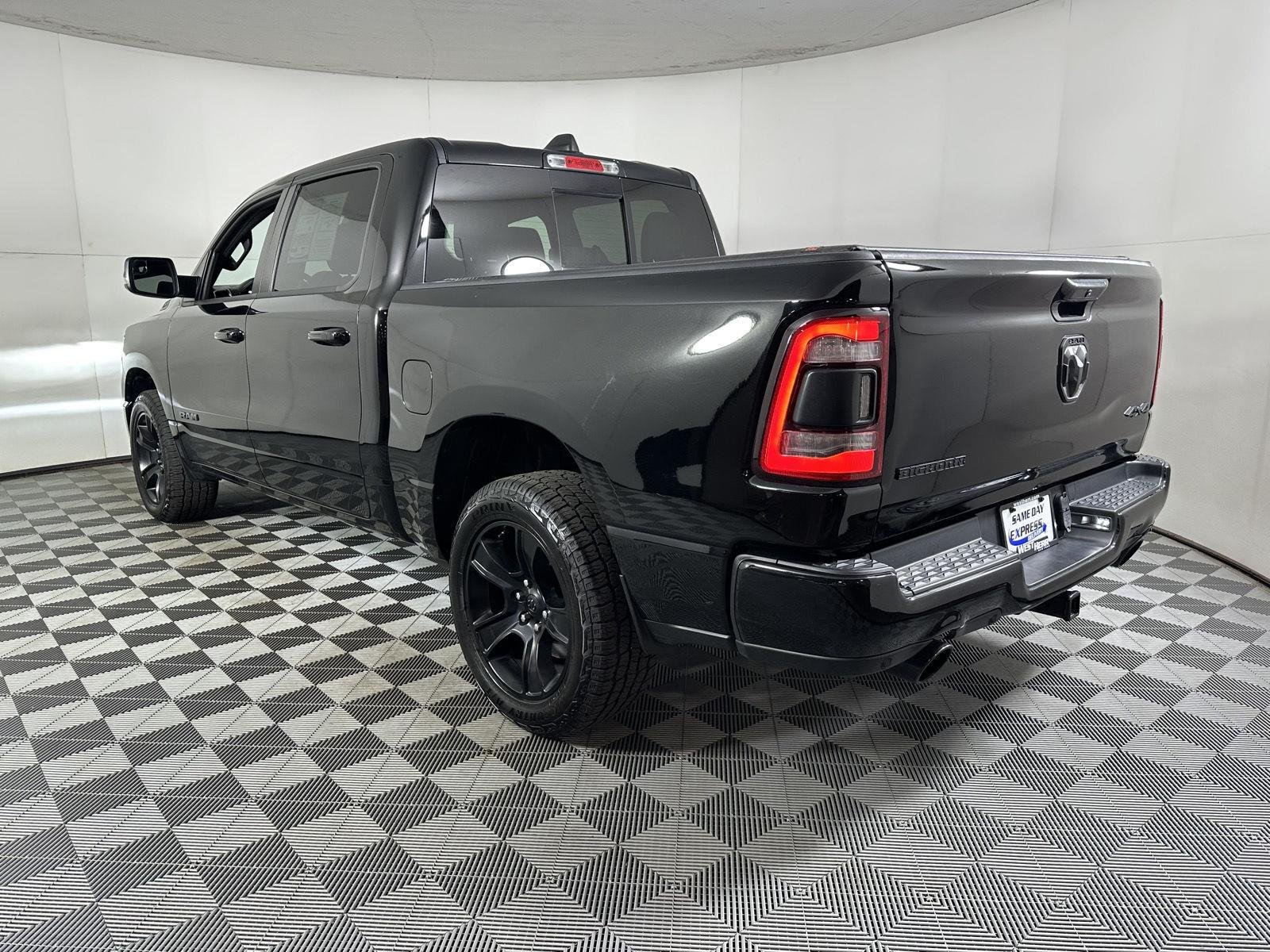 Used 2023 Diamond Black Crystal Pearlcoat Ram Big Horn image 8