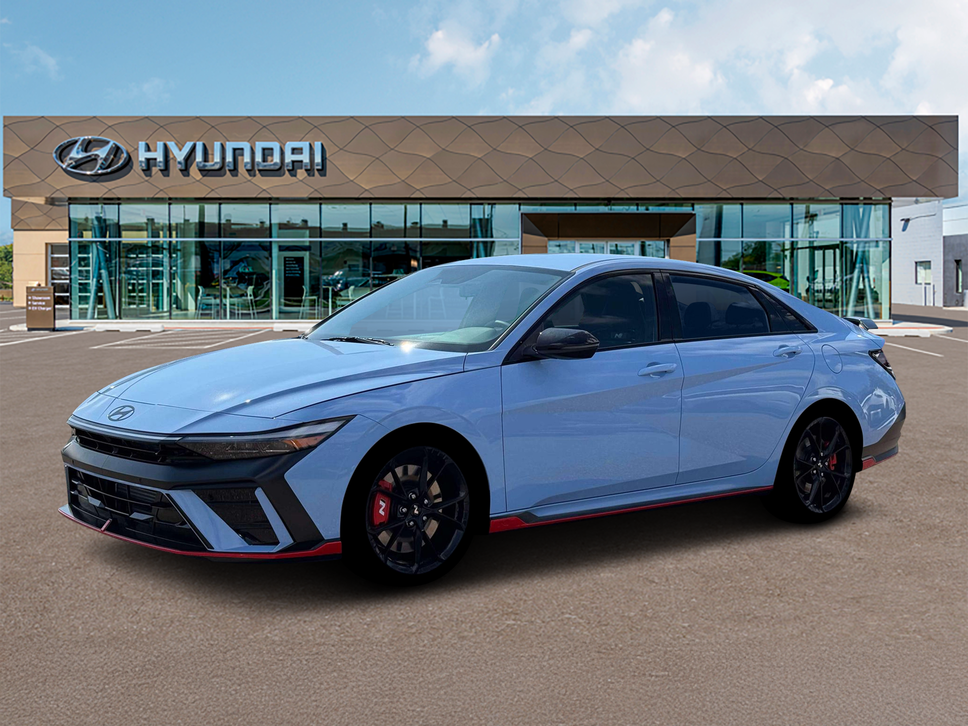 New 2026 Blue Hyundai Sedan image 2