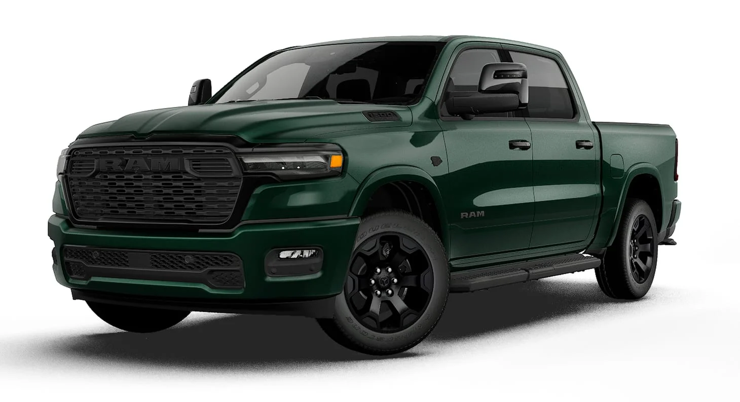 New 2027 Serrano-Green Metallic Exterior Paint RAM BIG HORN image 1
