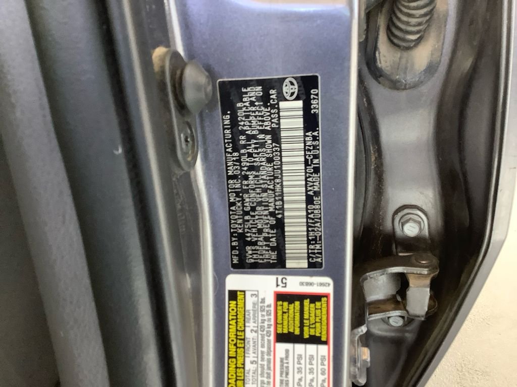 Used 2018 Gray Toyota LE image 20