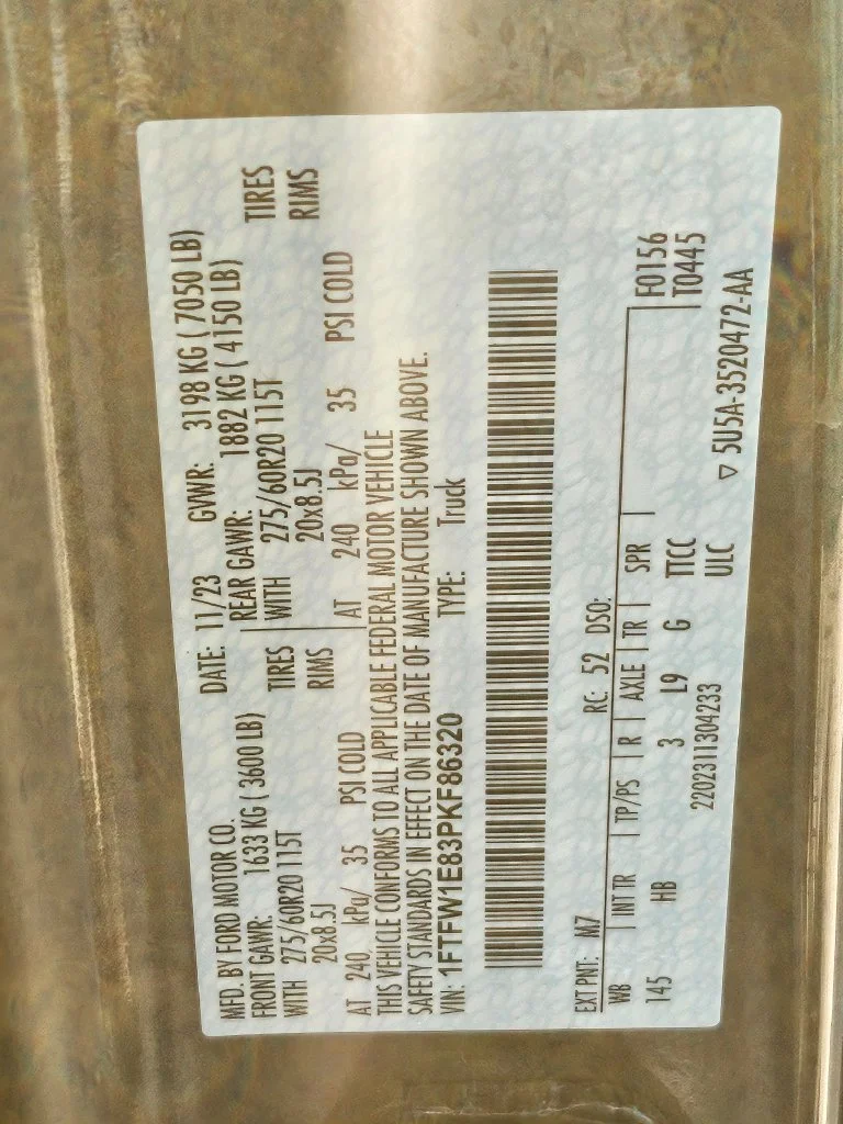 Used 2023 Carbonized Gray Metallic Ford Lariat image 41
