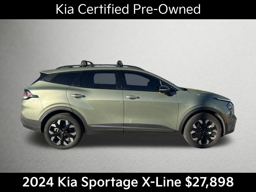 Certified Used 2024 Green Kia X-Line image 2