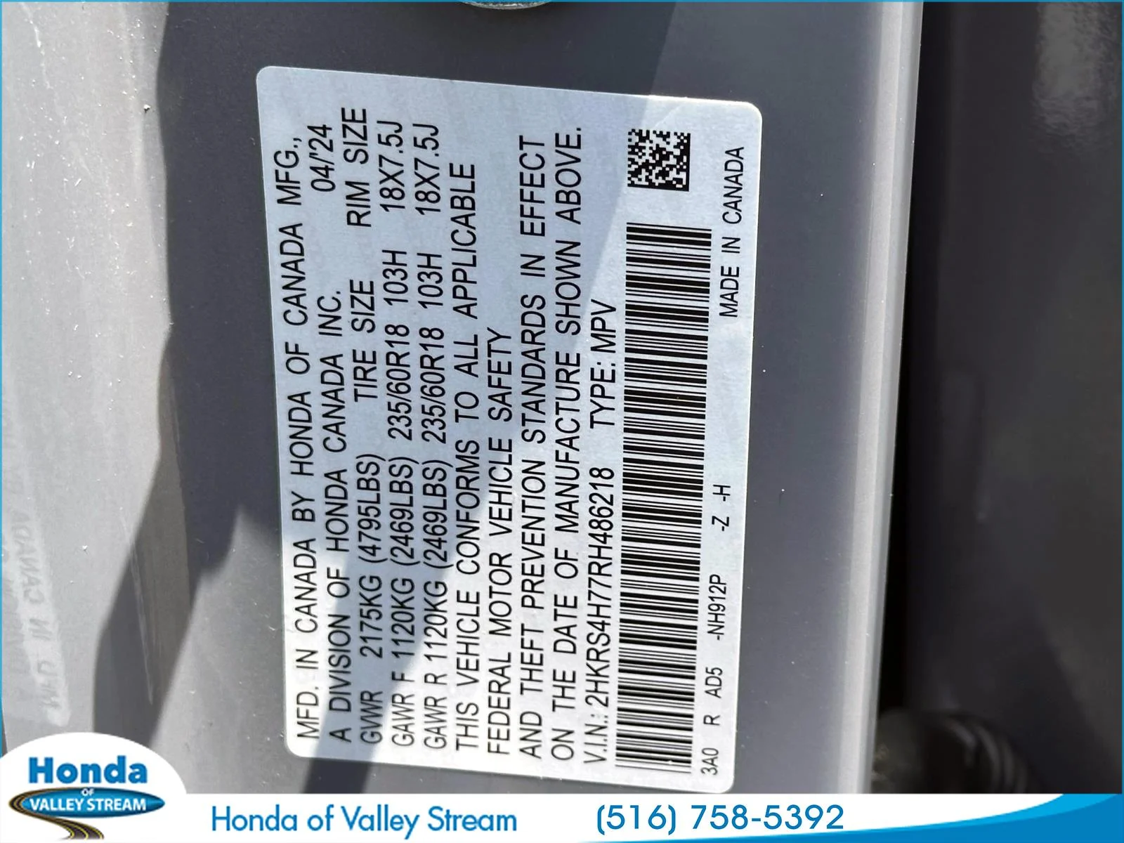Used 2024 Gray Honda EX-L image 16