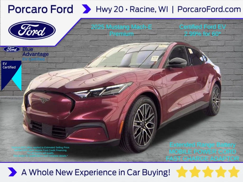 Certified Used 2025 Magenta Ford Premium image 1
