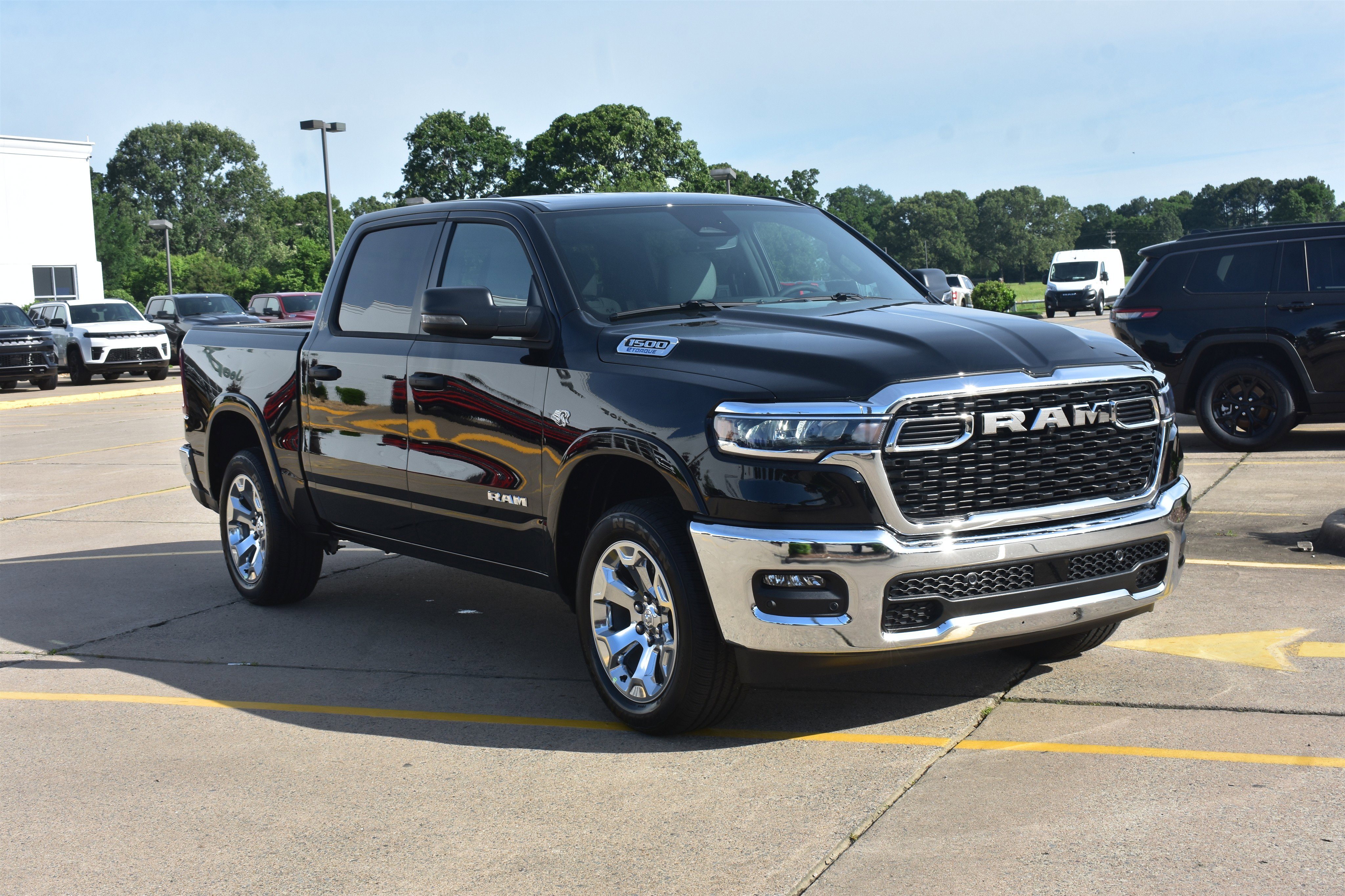 New 2026 Diamond Black Crystal Pearlcoat RAM Big Horn image 3