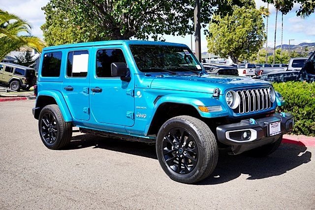Used 2024 Blue Jeep Sahara 4xe image 5