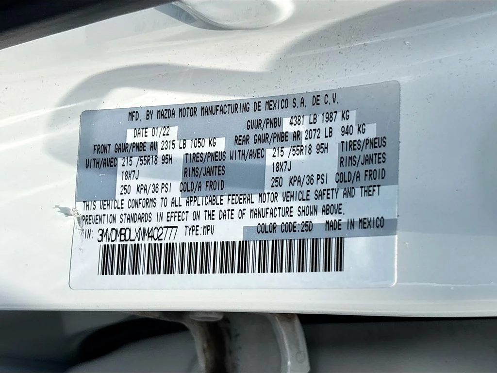 Certified Used 2022 Snowflake White Pearl Mazda 2.5 S Premium Package image 33