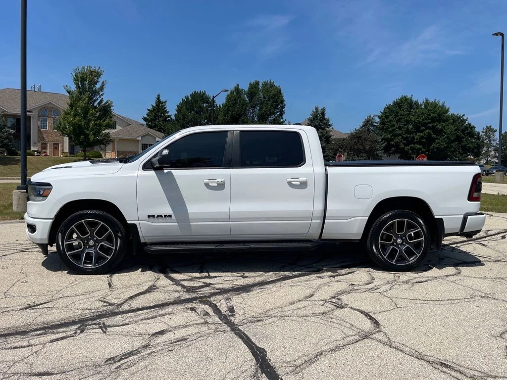 Used 2021 Bright White Clearcoat Ram Sport image 2