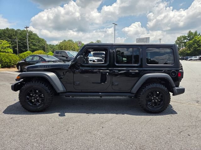 Used 2022 Black Jeep Unlimited Willys image 4