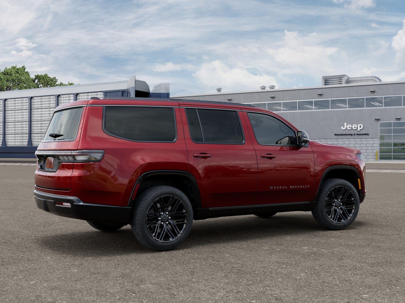 New 2026 Velvet Red Pearl-Coat Exterior Paint Jeep Grand Wagoneer image 4