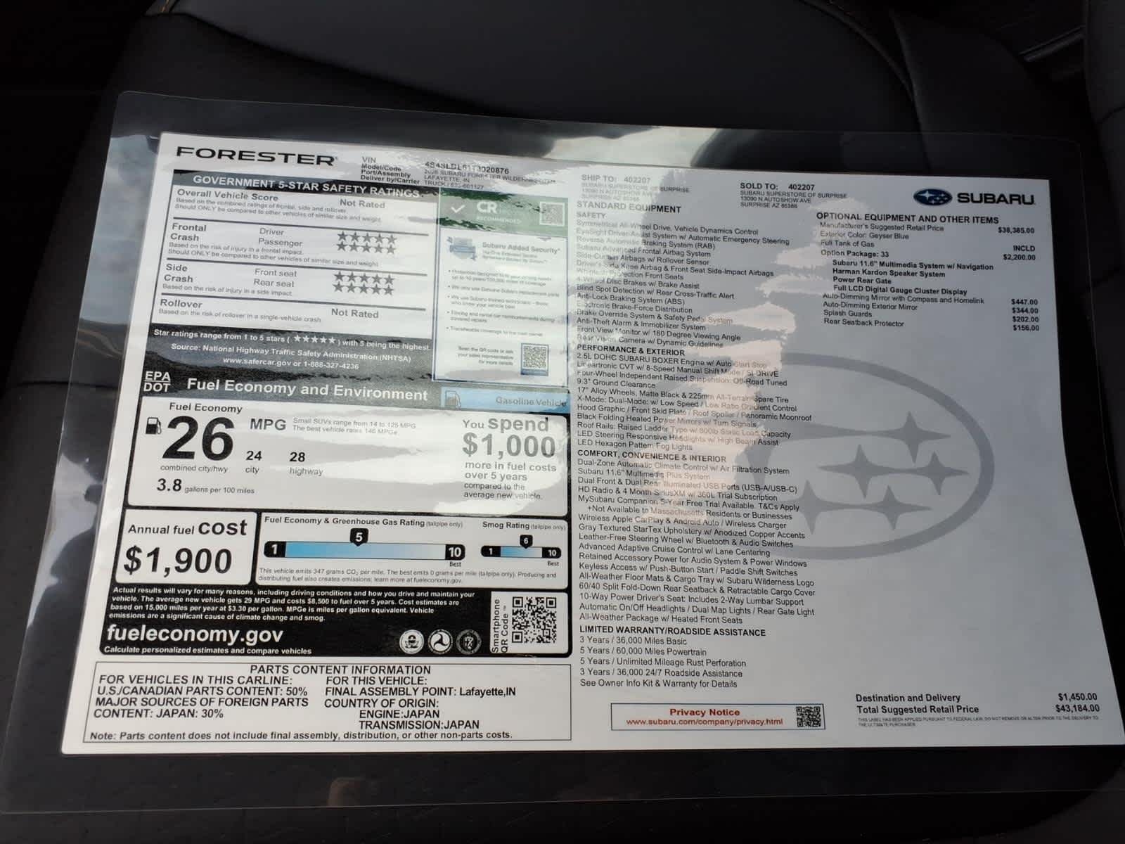2026 Subaru Forester Wilderness - Photo 40