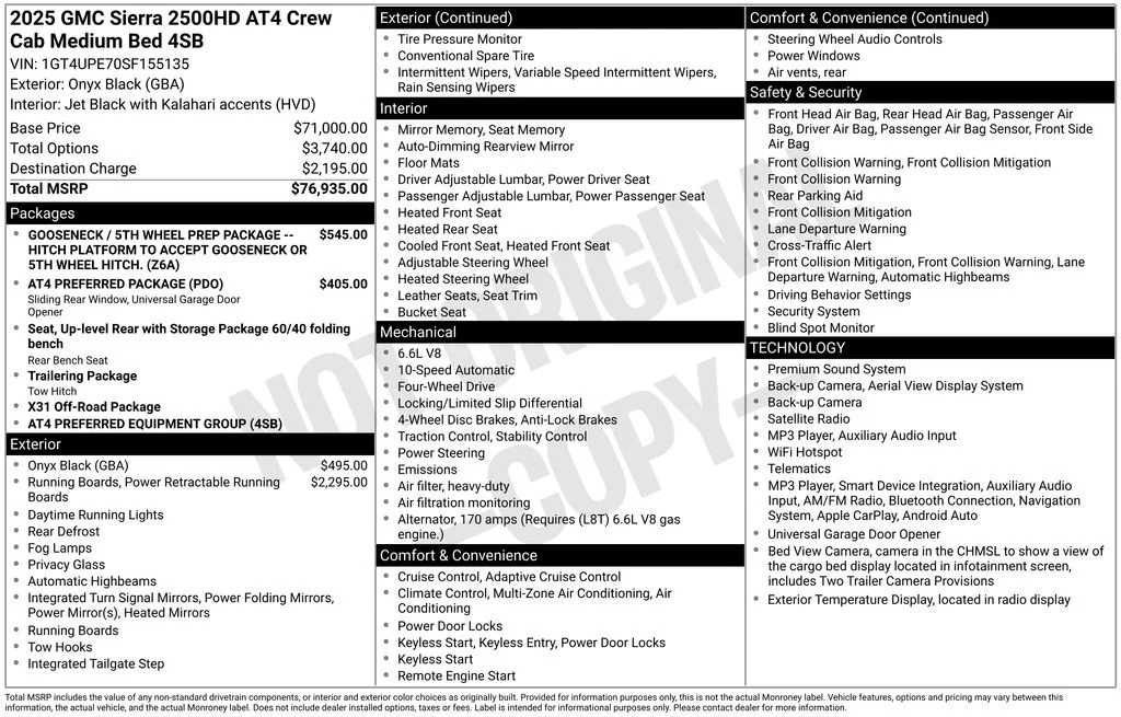 2025 GMC Sierra 2500HD AT4 - Photo 43