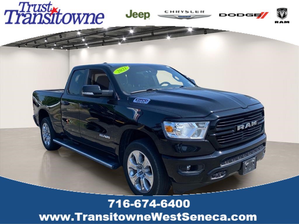 Used 2021 Diamond Black Crystal Pearlcoat Ram Big Horn image 1