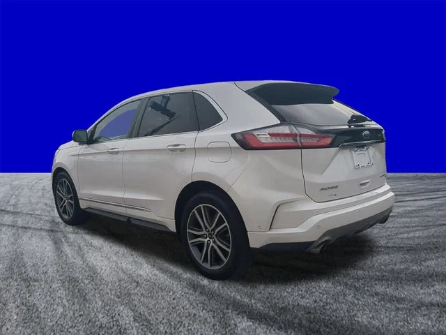 Certified Used 2019 White Platinum Tri-Coat Metallic Ford Titanium image 6