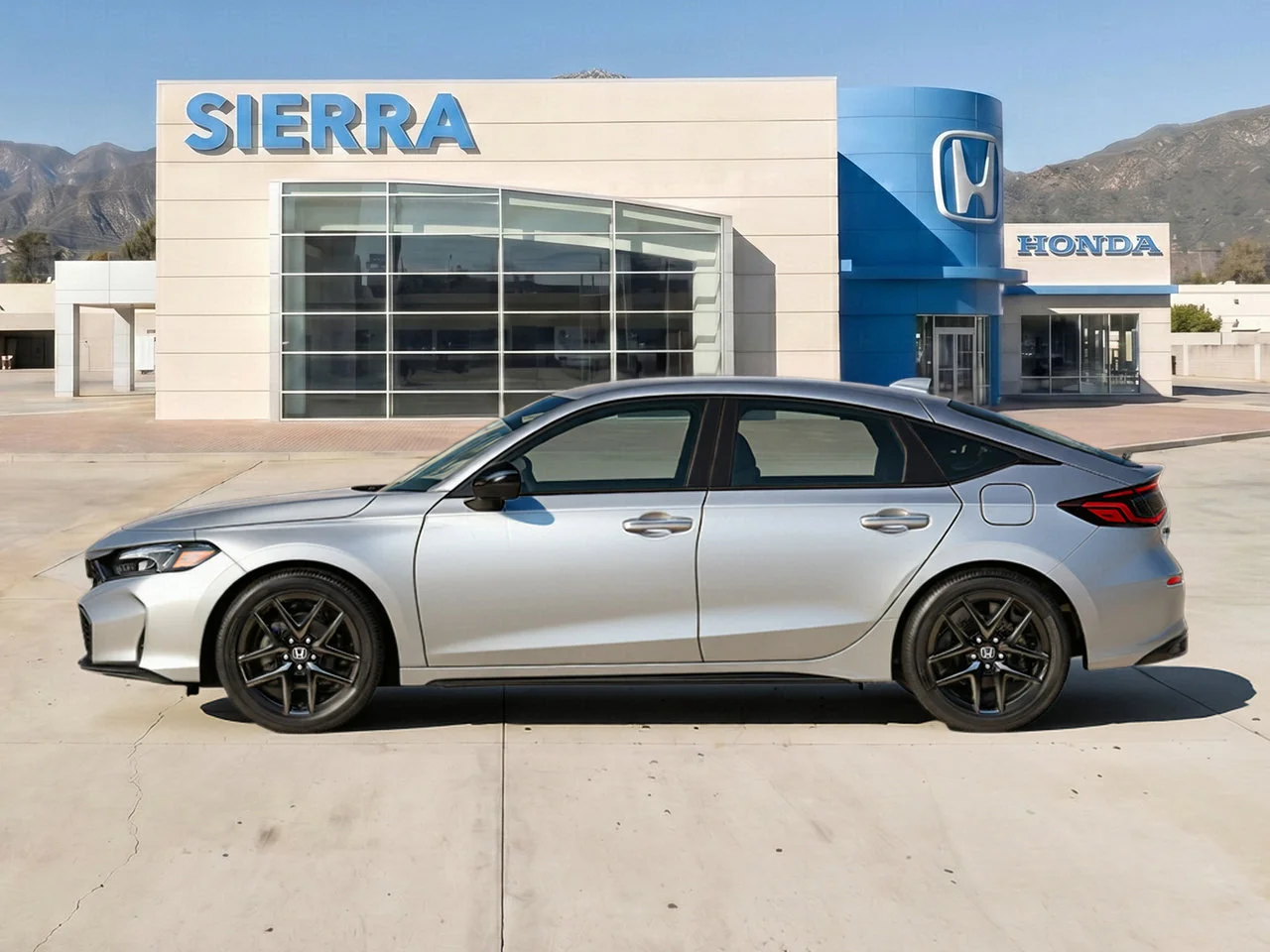 New 2026 Solar Silver Metallic Honda FWD Sport image 2