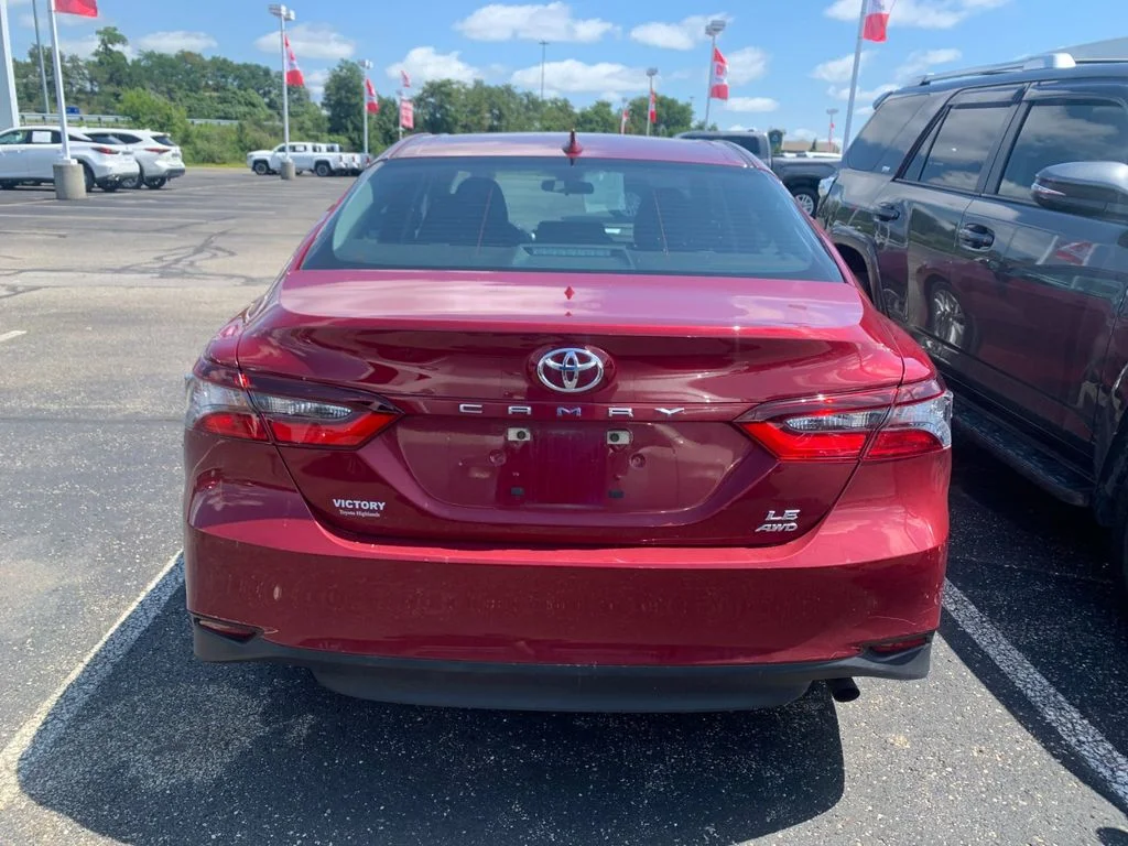 Used 2022 Red Toyota LE image 3