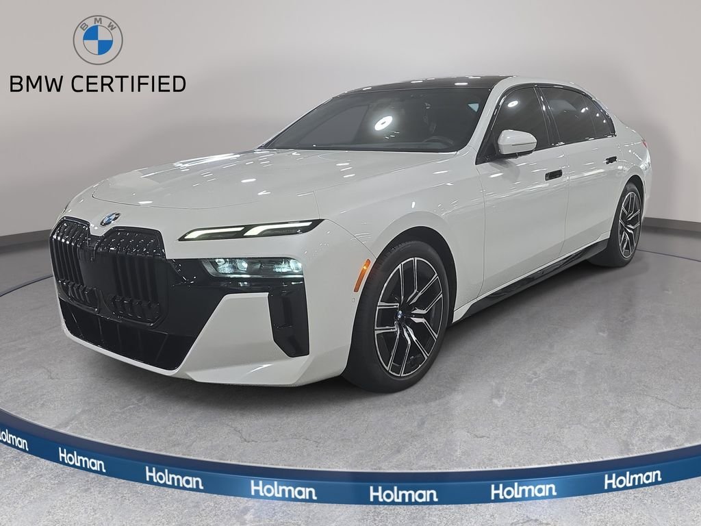 Certified Used 2023 Mineral White Metallic BMW 740i image 1