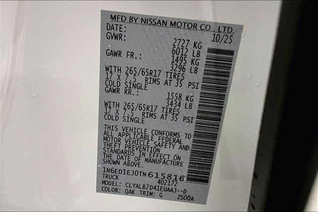 New 2026 Glacier White Nissan SV image 36