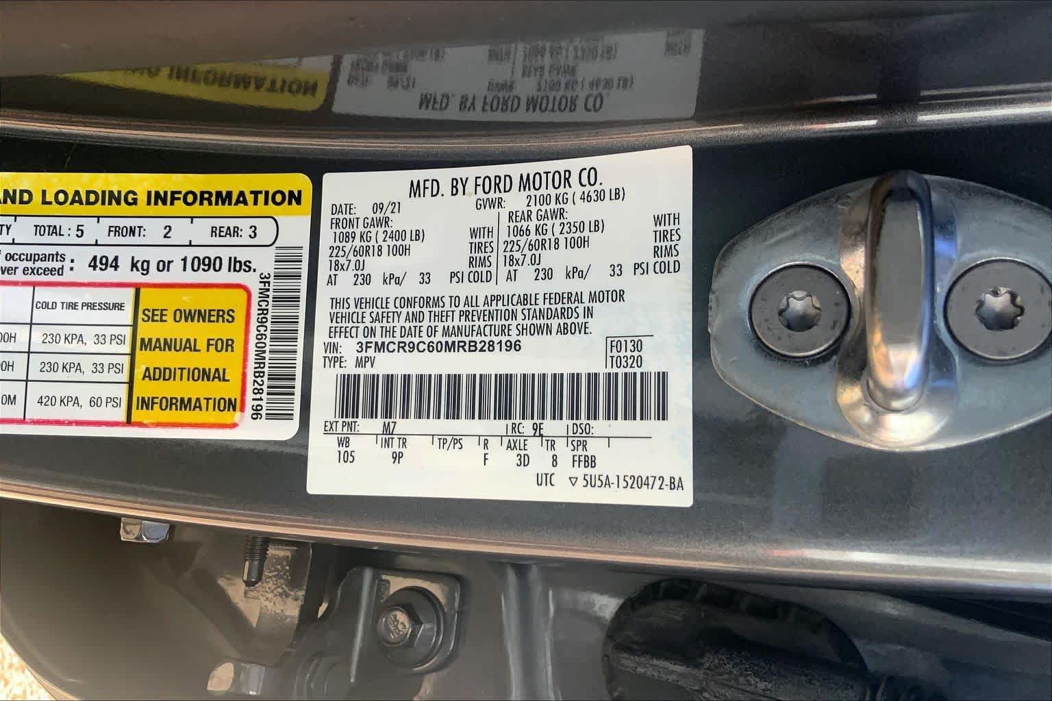 Used 2021 Carbonized Gray Metallic Ford Outer Banks image 37