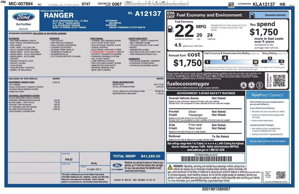 Used 2019 Gray Ford XLT image 36