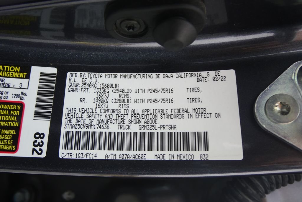 Used 2022 Magnetic Gray Metallic Toyota SR5 image 26