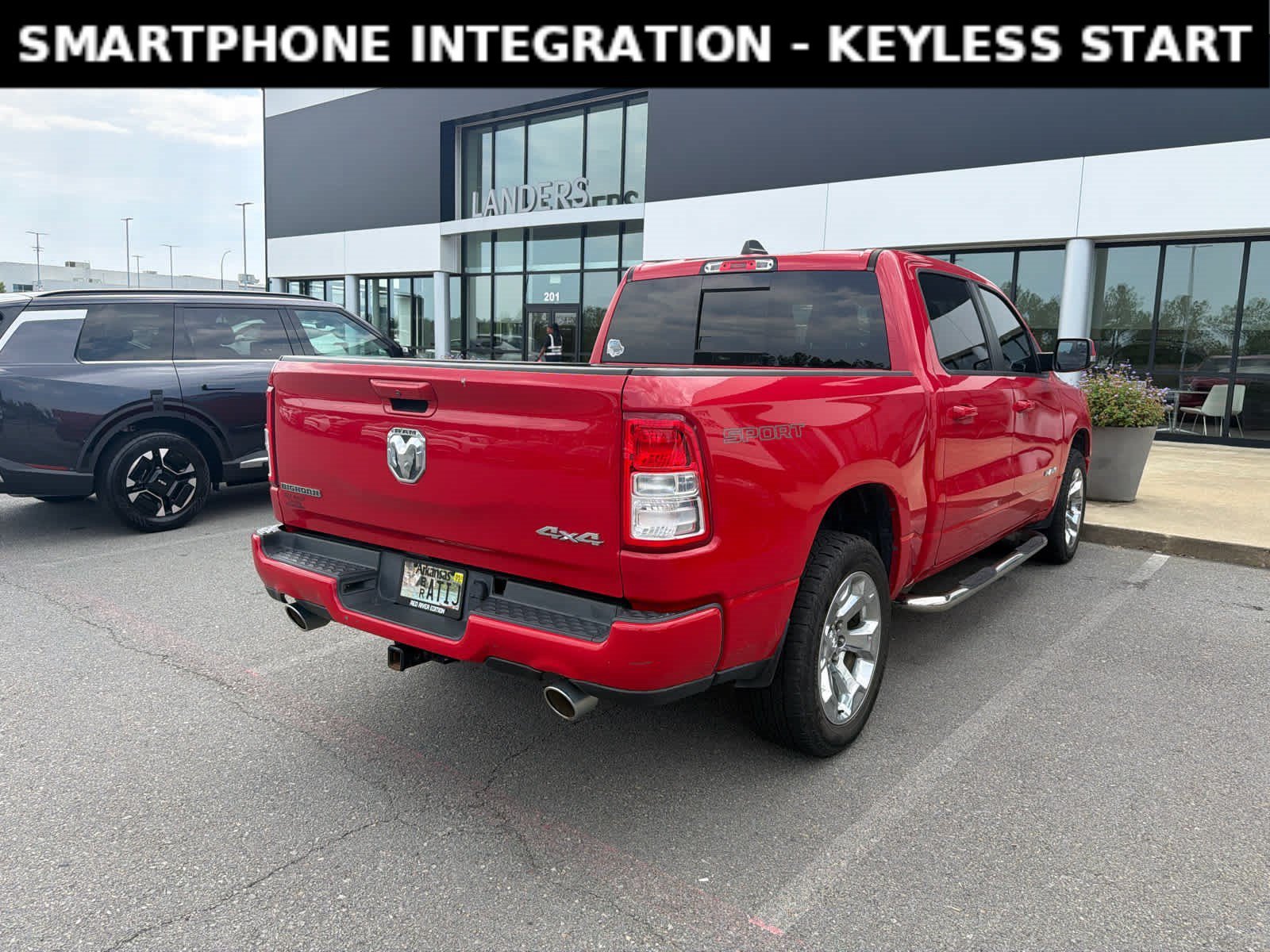 Used 2021 Flame Red Clearcoat Ram Big Horn image 3