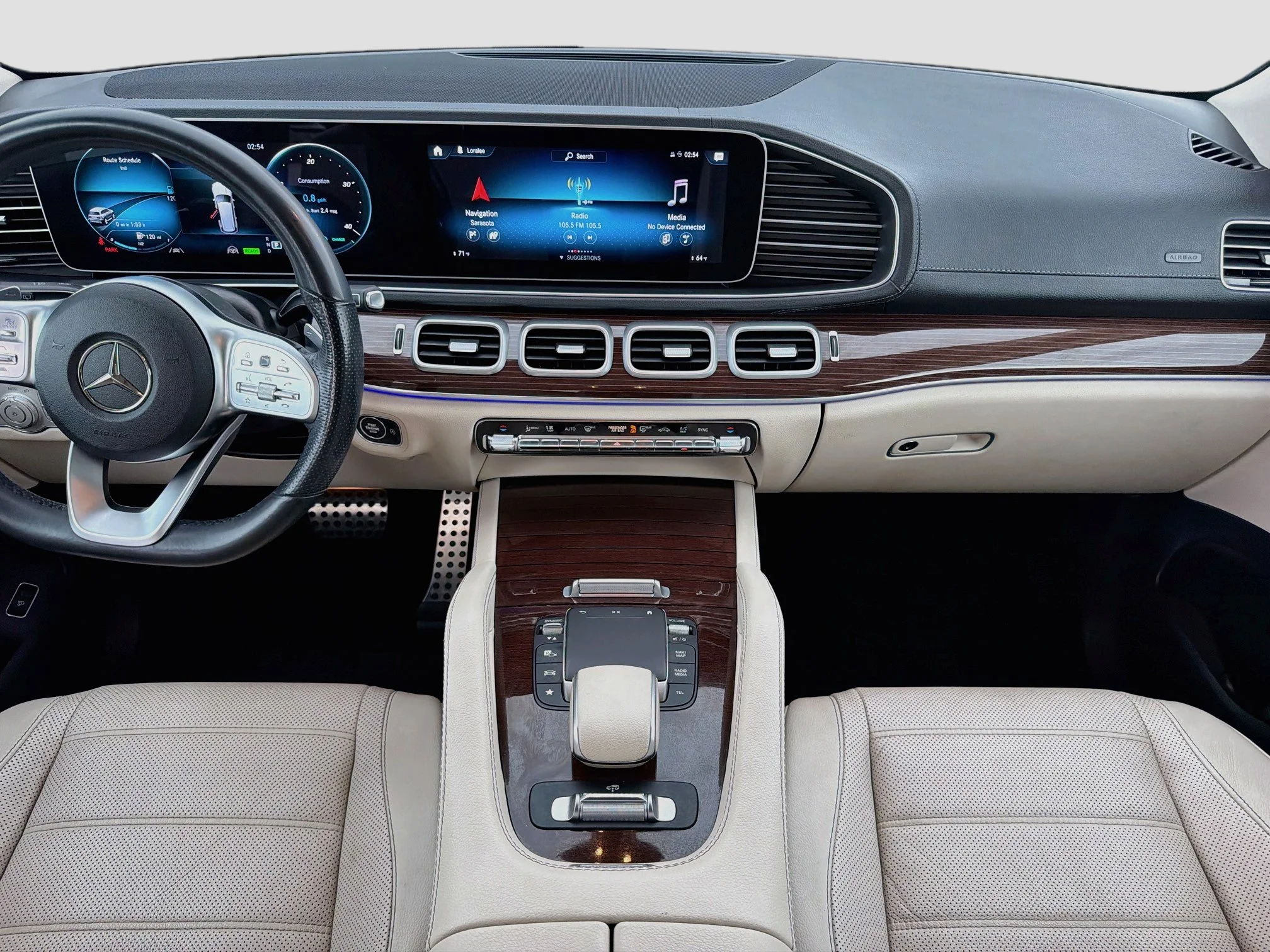 Used 2021 Diamond White Metallic Mercedes-Benz GLS 580 image 20