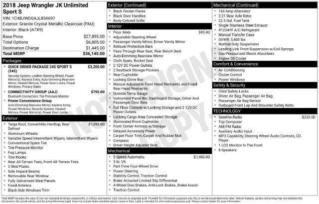 Used 2018 Gray Jeep Unlimited Sport image 3