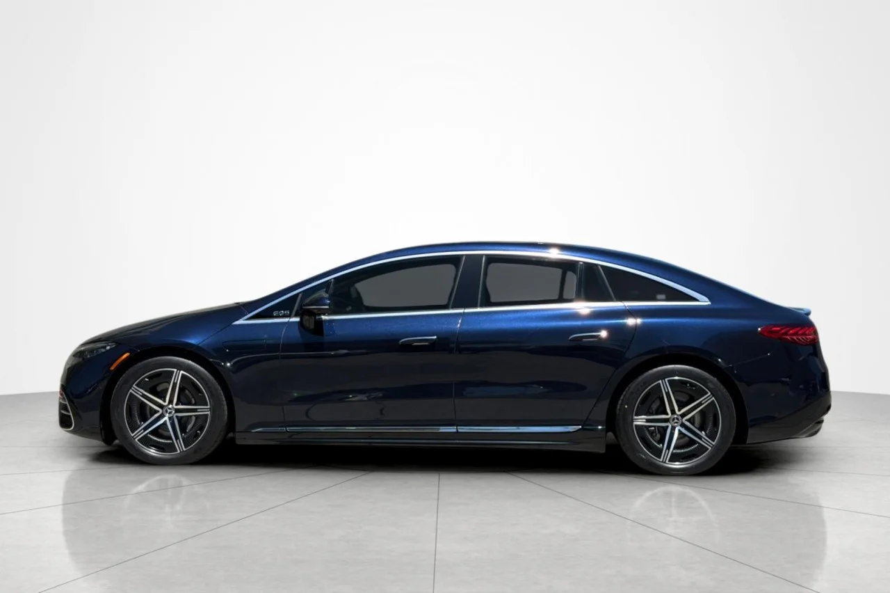 Certified Used 2024 Nautical Blue Metallic Mercedes-Benz EQS 450 image 2