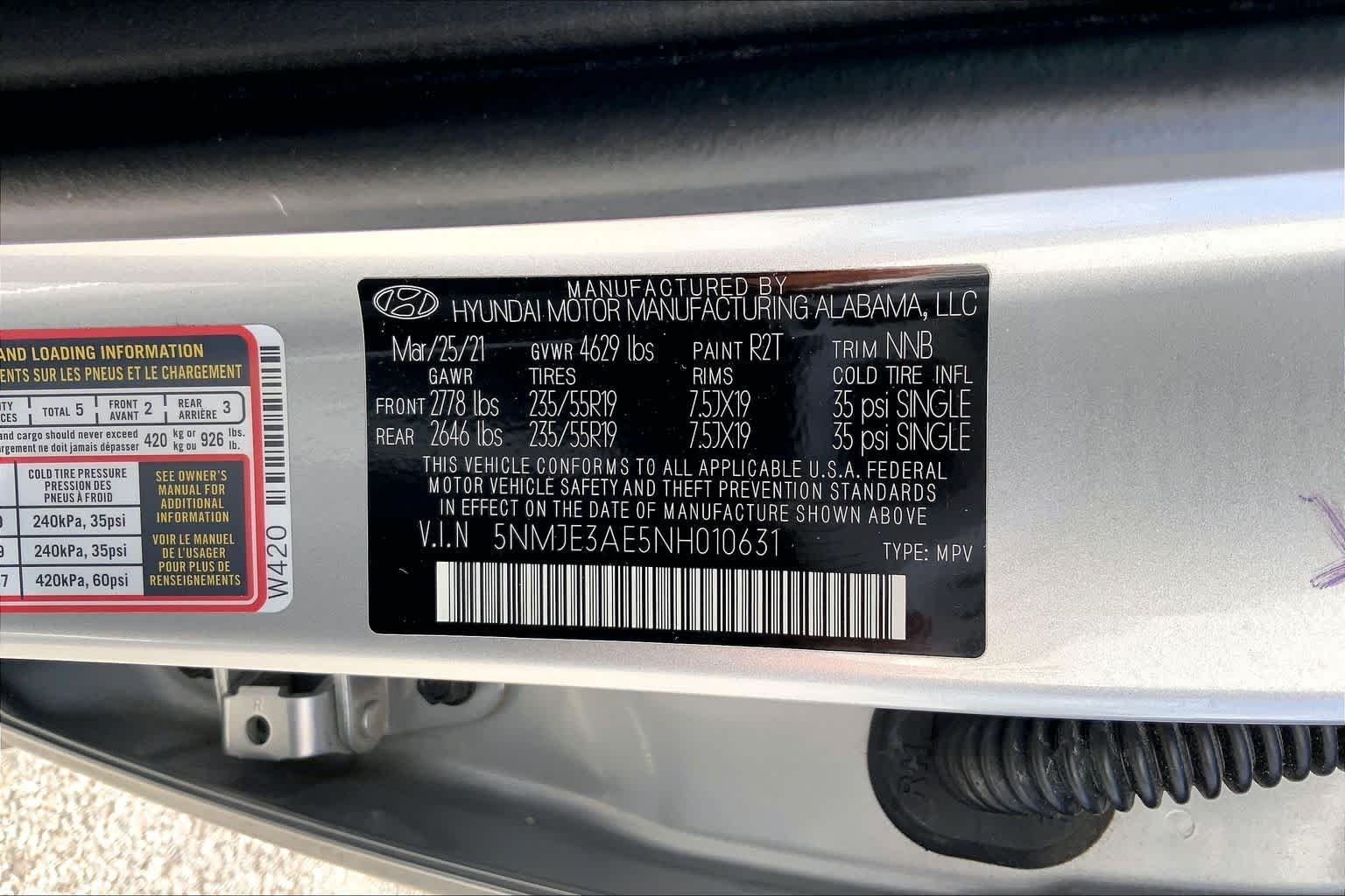 Used 2022 Shimmering Silver Hyundai Limited image 36