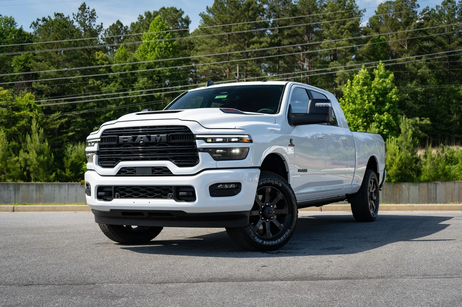 New 2026 Bright White Clear-Coat Exterior Paint RAM Laramie image 2