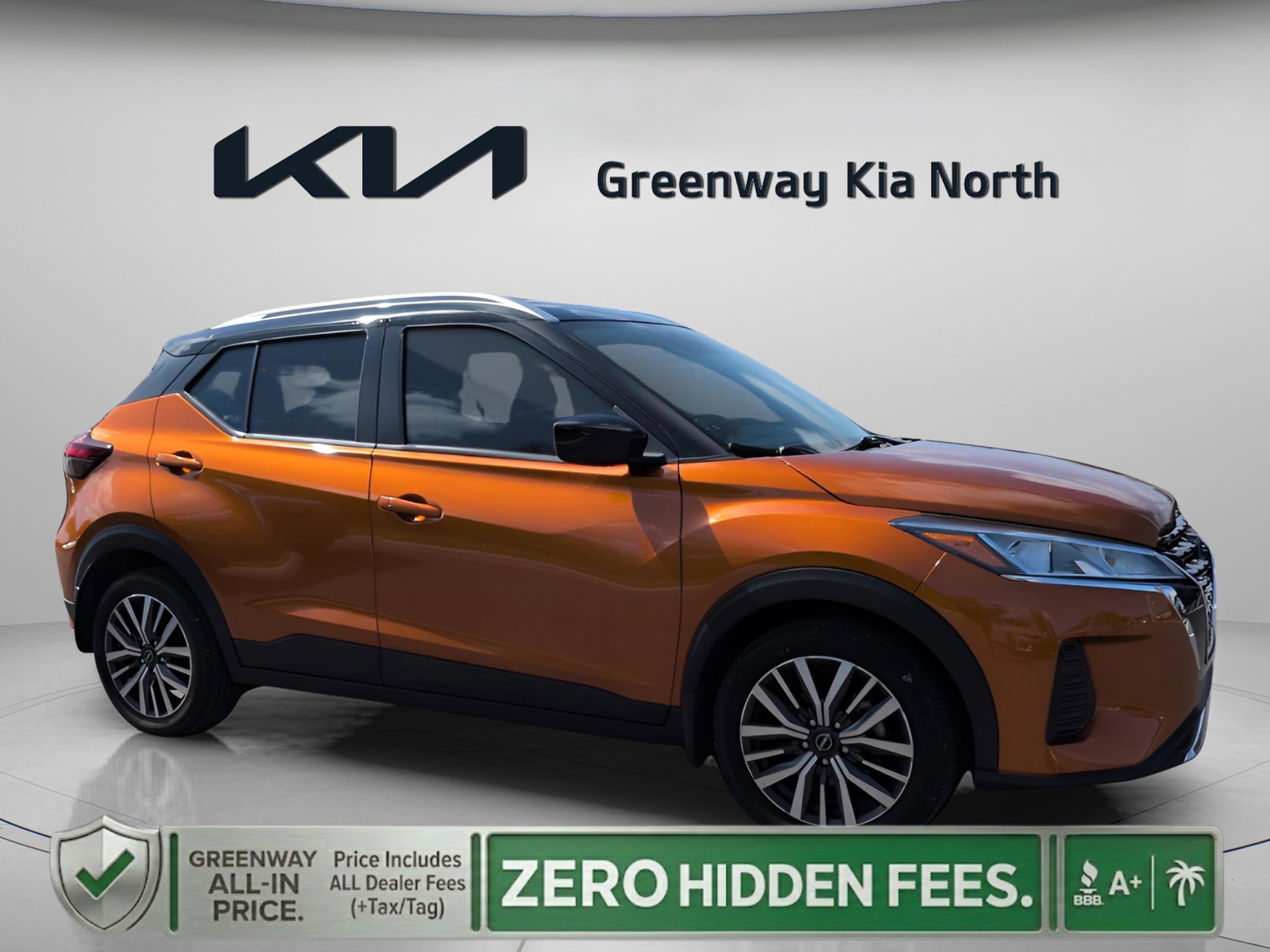 Used 2024 Monarch Orange Metallic/Super Black Nissan SV image 2
