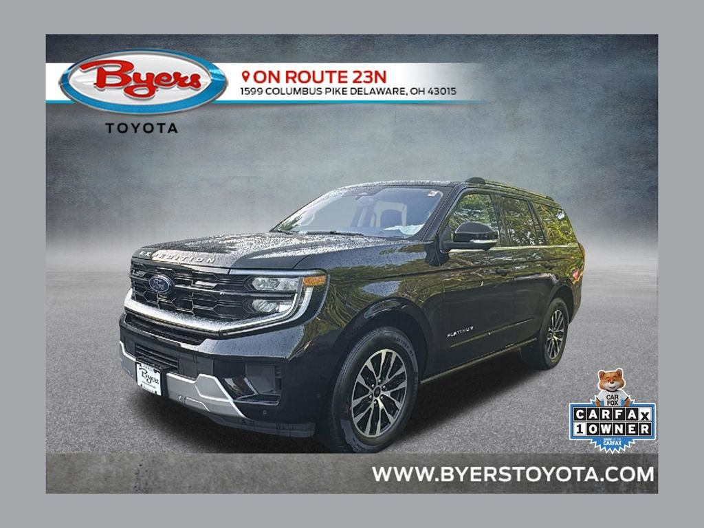 Used 2025 Black Metallic Ford Platinum image 1