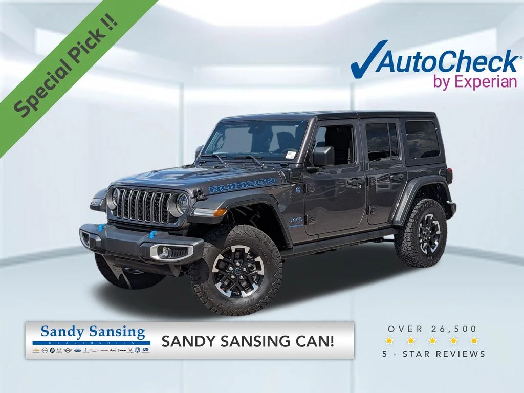 Used 2025 Gray Jeep Rubicon 4xe image 1