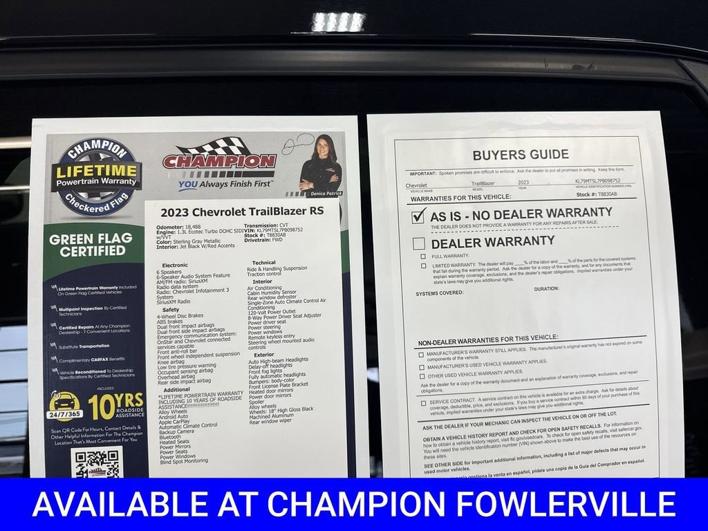 Used 2023 Sterling Gray Metallic Chevrolet RS image 36