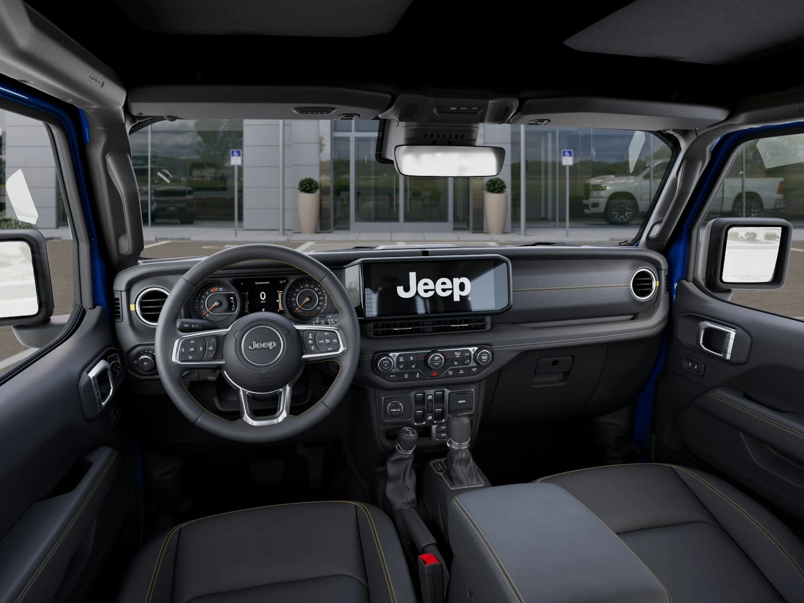New 2026 Hydro Blue Pearl-Coat Exterior Paint Jeep Sahara image 41