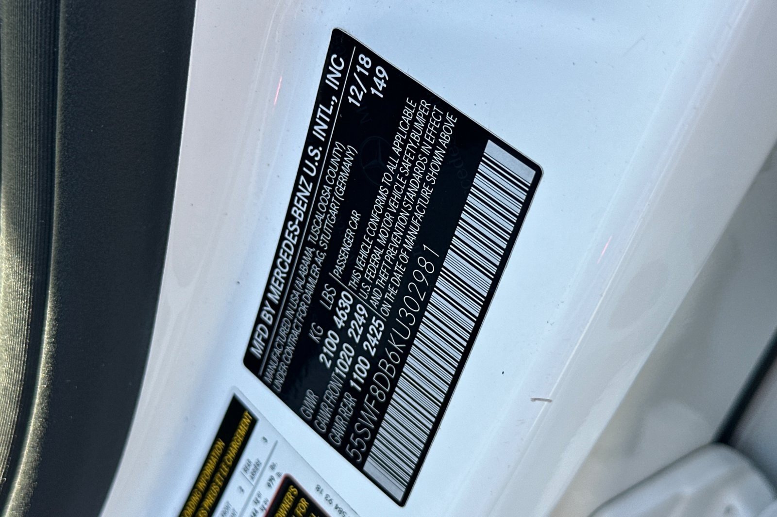 Used 2019 WHITE Mercedes-Benz C 300 image 25