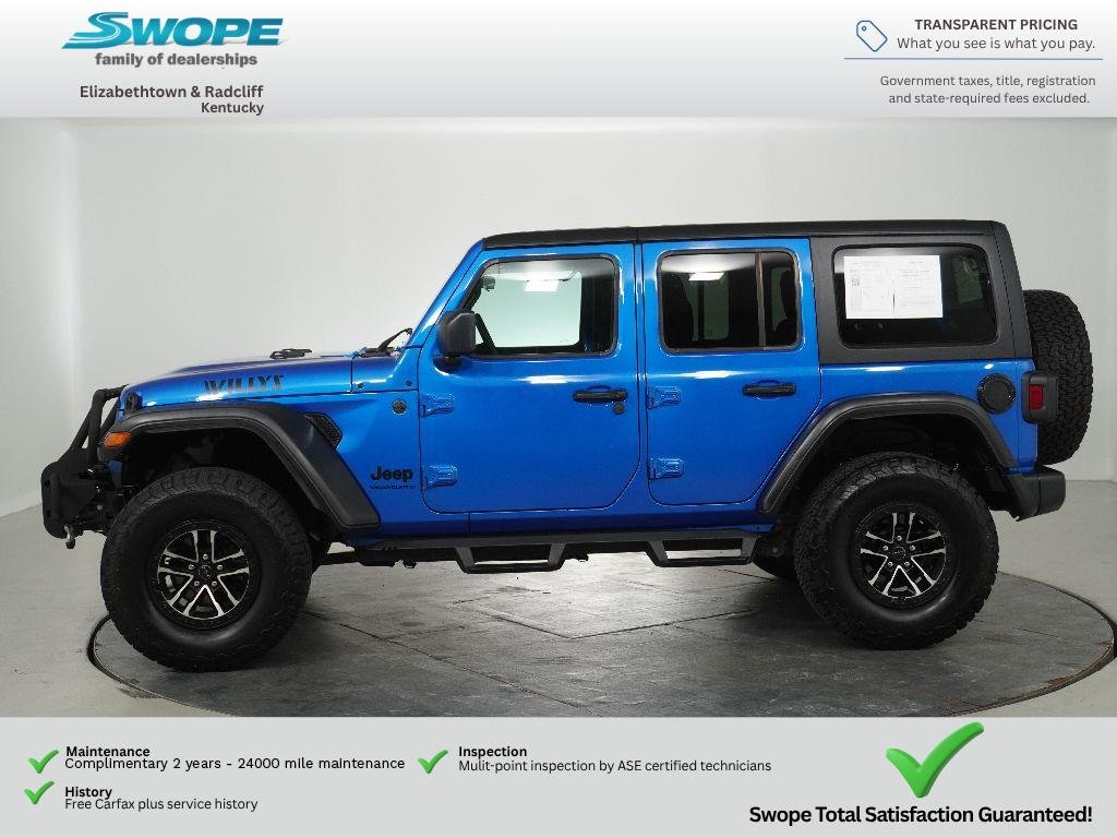 Used 2025 Hydro Blue Pearlcoat Jeep Willys image 6