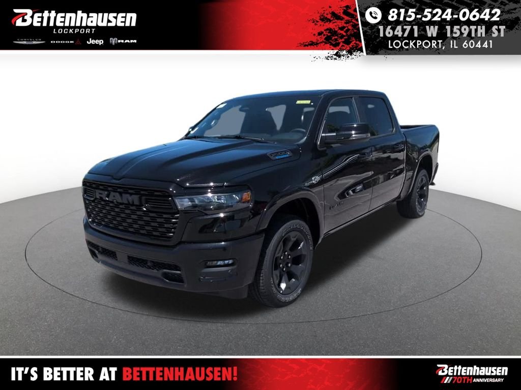 New 2026 Diamond Black Crystal Pearl-Coat Exterior Paint RAM Big Horn image 1